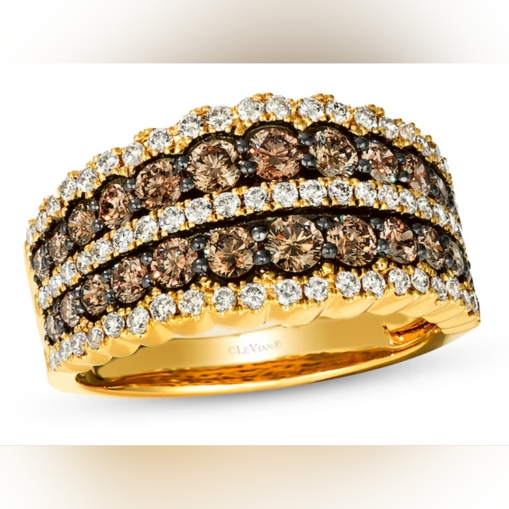 LeVian Chocolate Waterfall Diamond Ring